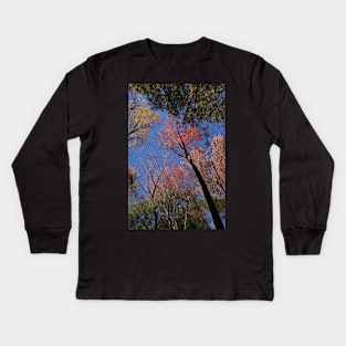 New England Foliage Feast Kids Long Sleeve T-Shirt